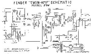 Schematic Fender TWIN 5D8 ― Manual-Shop.ru