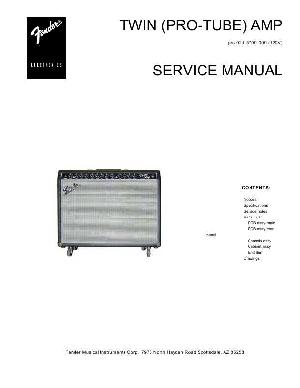 Схема Fender TWIN AMP (PRO TUBE) ― Manual-Shop.ru
