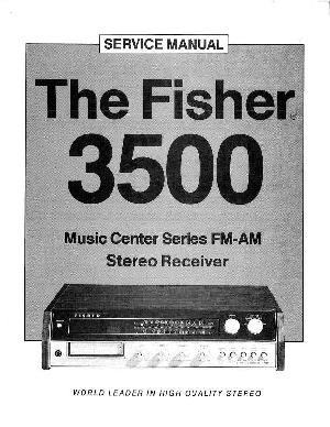 Сервисная инструкция Fisher 3500 ― Manual-Shop.ru