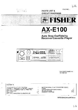 Сервисная инструкция Fisher AX-E100 ― Manual-Shop.ru
