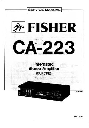 Service manual Fisher CA-223 ― Manual-Shop.ru