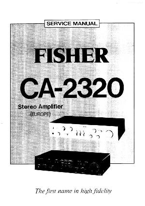 Сервисная инструкция Fisher CA-2320 ― Manual-Shop.ru