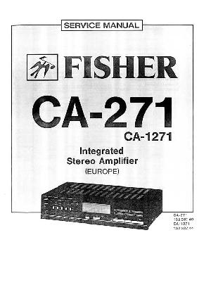 Сервисная инструкция Fisher CA-271, CA-1271 ― Manual-Shop.ru