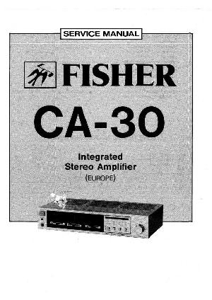 Сервисная инструкция Fisher CA-30 ― Manual-Shop.ru