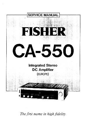 Сервисная инструкция Fisher CA-550 ― Manual-Shop.ru