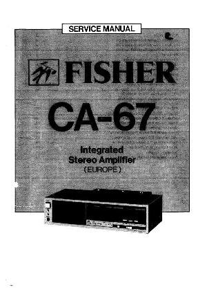 Сервисная инструкция Fisher CA-67 ― Manual-Shop.ru