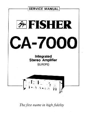 Сервисная инструкция Fisher CA-7000 ― Manual-Shop.ru