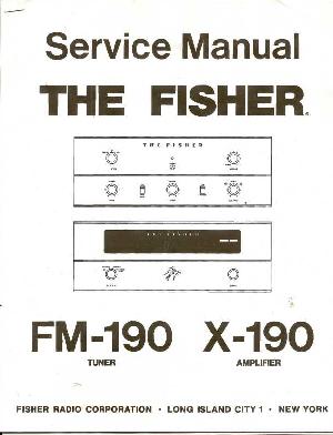 Сервисная инструкция Fisher FM-190, X-190  ― Manual-Shop.ru