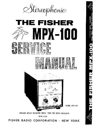 Сервисная инструкция Fisher MPX-100 ― Manual-Shop.ru