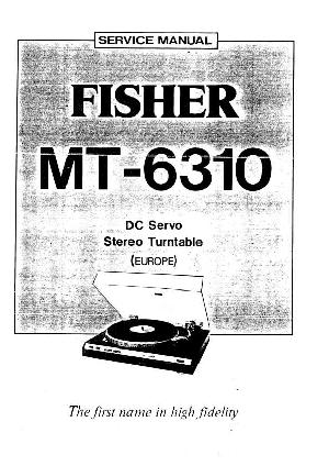 Сервисная инструкция Fisher MT-6310 ― Manual-Shop.ru