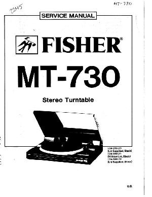 Сервисная инструкция Fisher MT-730 ― Manual-Shop.ru