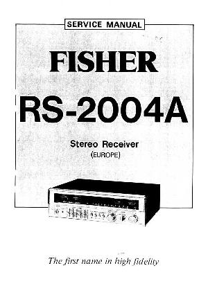 Сервисная инструкция Fisher RS-2004A ― Manual-Shop.ru