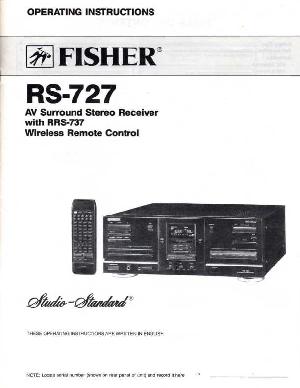 Сервисная инструкция Fisher RS-727 ― Manual-Shop.ru