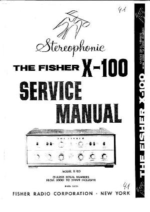 Сервисная инструкция Fisher X-100 ― Manual-Shop.ru