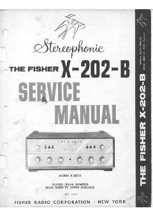 Сервисная инструкция Fisher X-202-B ― Manual-Shop.ru