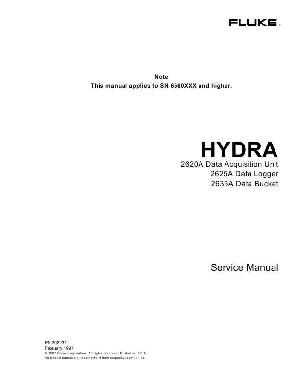 Сервисная инструкция Fluke 2620A, 2625A, 2635A HYDRA ― Manual-Shop.ru