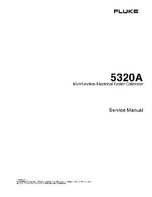 Сервисная инструкция Fluke 5320A ― Manual-Shop.ru