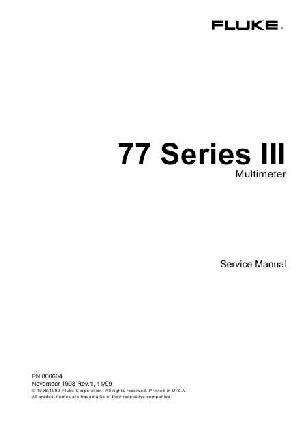 Service manual Fluke 77-SERIES III MULTIMETER ― Manual-Shop.ru