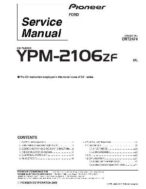 Сервисная инструкция Pioneer YPM-2106ZF ― Manual-Shop.ru