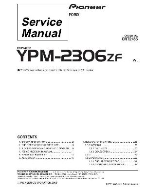 Сервисная инструкция Pioneer YPM-2306ZF ― Manual-Shop.ru