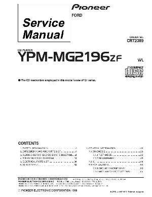 Сервисная инструкция Pioneer YPM-MG2196ZF ― Manual-Shop.ru