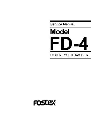 Сервисная инструкция Fostex FD-4  ― Manual-Shop.ru