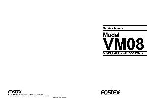 Сервисная инструкция Fostex VM08  ― Manual-Shop.ru