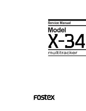 Сервисная инструкция Fostex X-34  ― Manual-Shop.ru