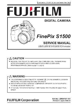 Сервисная инструкция Fujifilm Finepix S1500 ― Manual-Shop.ru