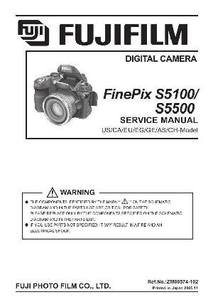 Сервисная инструкция FujiFilm Finepix S5100, S5500 ― Manual-Shop.ru