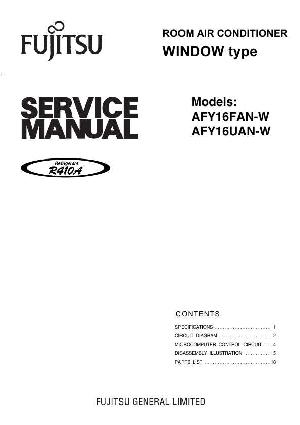 Сервисная инструкция FUJITSU AFY16FAN-W, AFY16UAN-W ― Manual-Shop.ru