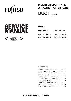 Сервисная инструкция FUJITSU ARY12LUAD, ARY14LUAD ― Manual-Shop.ru