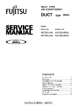 Сервисная инструкция FUJITSU ARY30LUAN, ARY36LUAN ― Manual-Shop.ru