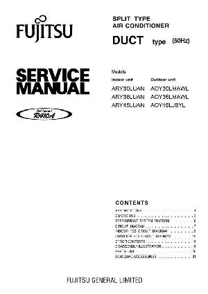 Сервисная инструкция Fujitsu ARY30LUAN, ARY36LUAN, ARY45LUAN ― Manual-Shop.ru
