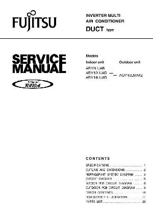 Service manual Fujitsu ARY9LUAB, ARY12LUAD, ARY14LUAD, AOY18LMAK2 ― Manual-Shop.ru