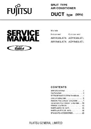 Сервисная инструкция Fujitsu ARYA36LATN, ARYA45LATN ― Manual-Shop.ru