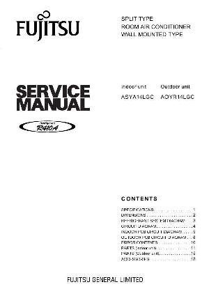 Сервисная инструкция FUJITSU ASYA14LGC, AOYR14LGC ― Manual-Shop.ru