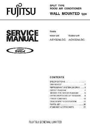 Сервисная инструкция FUJITSU ASYB24LDC, AOYS24LDC ― Manual-Shop.ru
