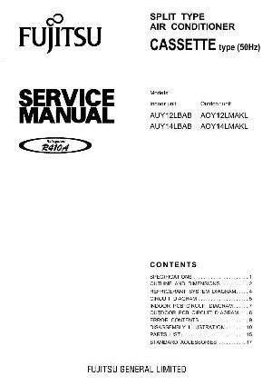 Сервисная инструкция FUJITSU AUY12LBAB, AUY14LBAB ― Manual-Shop.ru