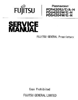 Сервисная инструкция Fujitsu PDS4201U, PDS4203W, PDS4204W ― Manual-Shop.ru