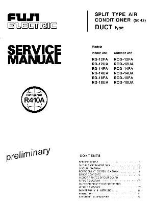 Service manual Fujitsu RD-12FA, RD-14UA, RD-18FA, ROD-12FA, ROD-14FA, ROD-18UA ― Manual-Shop.ru