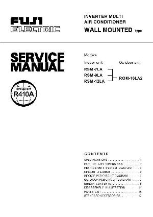 Сервисная инструкция Fujitsu RSM-7LA, RSM-9LA, RSM-12LA, ROM-18LA2 ― Manual-Shop.ru
