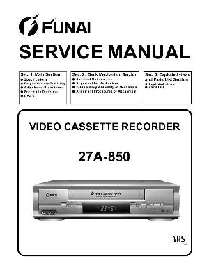 Service manual Funai 27A-850 ― Manual-Shop.ru