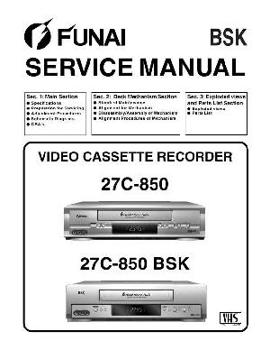 Service manual Funai 27C-850, BSK ― Manual-Shop.ru