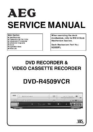 Сервисная инструкция Funai (AEG) DVD-R4509VCR ― Manual-Shop.ru