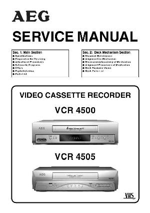 Сервисная инструкция Funai (AEG) VCR-4500, VCR-4505 ― Manual-Shop.ru
