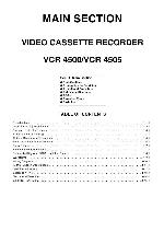 Сервисная инструкция Funai (AEG) VCR-4500, VCR-4505