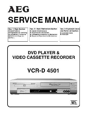 Сервисная инструкция Funai (AEG) VCR-D4501 ― Manual-Shop.ru
