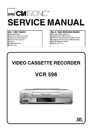 Сервисная инструкция Funai CLATRONIC VCR-598 ― Manual-Shop.ru