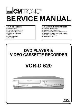 Сервисная инструкция Funai CLATRONIC VCR-D620 ― Manual-Shop.ru